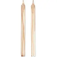 Ferm Living Dryp steariinikynttilä 2-pack Beige