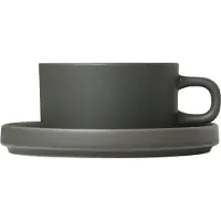 Blomus Set Of 2 Tea Cups - 0,2 L, Ø 9 Cm - Pilar - Agave Green - Green - Ø 14.4CM