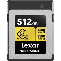 Lexar 512GB CFexpress 4.0 Pro Gold 3600/3300MB/s