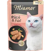Miamor 30x85g Pâté & Filet lohi kissan märkäruoka