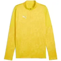 Puma Harjoituspaita Teamcup 1/4 Vetoketju - Nopeampi Keltainen/hopea, koko Medium