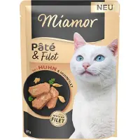 Miamor 10x85g Pâté & Filet kana kissan märkäruoka