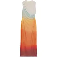 Desigual Mekko meleerattu sininen / oranssi / meleerattu valkoinen