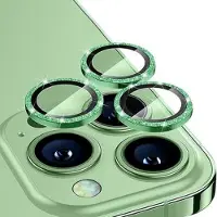 Mtp Products iPhone 16 Pro/16 Pro Max Hat Prince Glitter Kameralinssin Panssarilasi - 9H - Vihreä