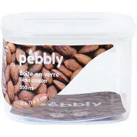 SmartaSaker Lasipurkki 0,5 l, Pebbly