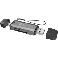Natec Scarab 3 Kortinlukija SD/MICRO SD USB 3.1 (USB-A &amp; USB-C) - Musta
