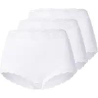 Lindex 3-Pack Briefs With High Waist - White - XS