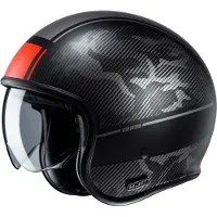 HJC V30 Alpi MC1F Jet-Kypärä Musta/Punainen unisex, size S