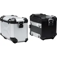 SW-Motech TRAX ADV L - Sivukotelo. Alumiini. 45 l. Vasen. Hopea.