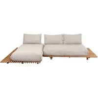 Cane-Line , Sticks divaanisohva Teak/desert sand