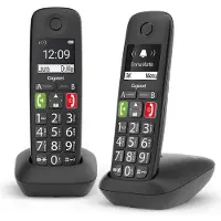 Gigaset E290 Duo Musta langaton puhelin - DECT - Handsfree - Jopa 150 kontaktia