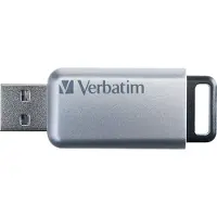 Verbatim Secure Pro, 16 GB, USB A-tyyppi, 3.2 Gen 1 (3.1 Gen 1), Ilman suojusta, Hopea (98664)