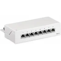Goobay CAT 6 Mini/Desktop Patch Panel, 8-porttinen