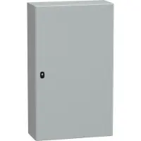 Schneider Electric ELECTRIC SPACIAL S3D SEINÄKAAPPI METALLI, 1000X600X250 KXLXS, IP66, RAL7035, ASENNUSLEVY (NSYS3D10625P)