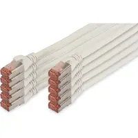 Digitus CAT 6 S-FTP PATCH CORD, CU, LSZH AWG 27/7, LENGTH 2 M, 10 PIECES, COLOR WHITE (DK-1644-020-WH-10)