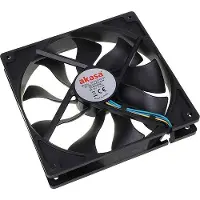 Akasa 140 x 140 x 25 mm Apache Black, RPM