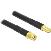 DeLOCK 90464, 2 m, LMR300, RP-SMA, RP-SMA, Musta