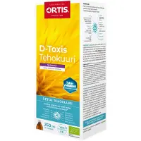 Kärkkäinen D-Toxis Detox Tehokuuri Vadelma-Hibiskus 250 ml luomu ravintolisä