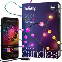 Ledworks Valoketju - - Helmi - 200 LED VALOA - Moniväriäinen - 12 m