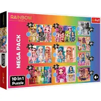 Trefl rainbow high puzzle set, 329 kpl.