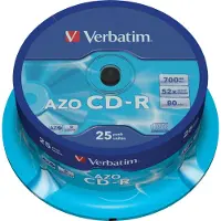 Verbatim CD-R AZO Crystal 25-pack Spindle