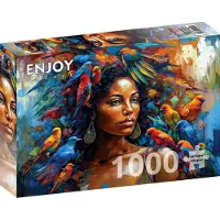 Enjoy Puzzle ENJOY Feathery Queen 1000p palapeli