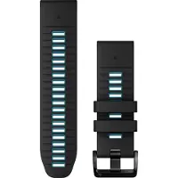 Garmin Quickfit silikoniranneke 26 mm, musta/sininen