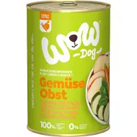Wow 12 x 400 g 100% Vihannekset ja hedelmät Pur koiran märkäruoka