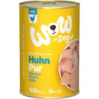 Wow VAU | Monoproteiininen koiranruoka | 400 g tölkki - Huhn Pur - Kana 400 g