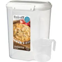Sistema Säilytyspurkki kätevällä otteella ja mitalla 3,35 l, Sistema