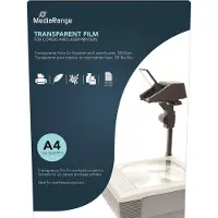 MediaRange MR INK160 - Läpikuulutuskalvo DIN A4 0,10 mm 100 arkkia - Kalvo - A4