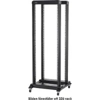 Toten – 19-DR6637 - 19" lattiateline pyörillä, 37U, 600 x 600 mm, asentamaton, musta (DR66379001)