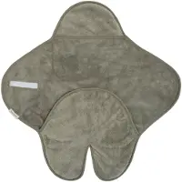 Babys Only Hooded Baby Viltti + Jalkapussit Cozy, Urban Green