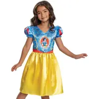Disguise Disney Princess White Basic Plus Tytön Puku