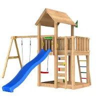 Jungle Gym Mansion 2.1 incl. Swing Module liukumäkiä lukuun ottamatta