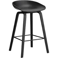 HAY Aas 32 2.0 Baarijakkara 65 Cm lakattu Tammi / / - Baarijakkarat Kierrätetty Polypropeeni Musta - AA007-D168-AA51-01UF