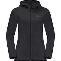 Jack Wolfskin Women's Baiselberg Hooded Full Zip Black XS