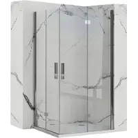 REA Molier Chrome Double suihkukaappi 90x90