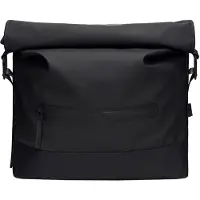 Rains Trail Rolltop Messenger Bag W3 - Black - ONE SIZE