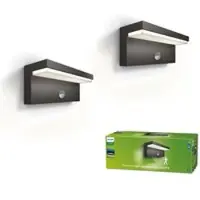 Philips Ulkoseinävalaisin liiketunnistimella Bustan IR, Musta, Alumiini, Moderni,