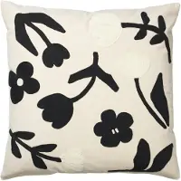 Broste Copenhagen Rosita tyynynpäällinen 50x50 cm Black-natural