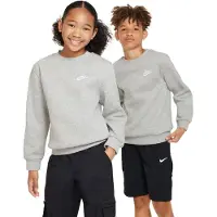 Nike Collegepaita 'Club Fleece' meleerattu harmaa / valkoinen