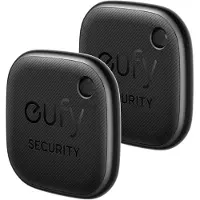 Eufy Security SmartTrack Link – kadonneen laitteen jäljitykseen tarkoitettu Bluetooth-tunniste matkapuhelimelle (2 kpl:n pakkaus) – sopii Apple 10,...