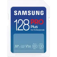 Samsung PRO Plus MB-SD128S, 128 GB, SDXC, Luokka 10, UHS-I, 180 MB/s, 130 MB/s (MB-SD128S/EU)