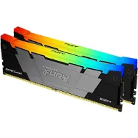 Kingston 16GB (2 x 8GB) FURY Renegade DDR4 RGB, 4600MHz, CL19, 1.50V, musta/harmaa