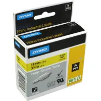 Dymo RhinoPRO märkbar krympslang 19mm, svart på gult, 1.5m rulle