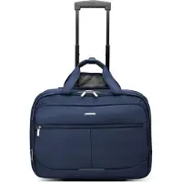 Roncato Easy Office 2.0 2-pyöräinen Business-vetolaukku 33 cm Kannettavan tietokoneen taskun syvyys Sininen