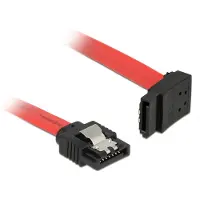 DeLOCK – SATA cable, 0.2m, 6Gb/s, locking clip, angled right - straight, 26 AWG (83972)