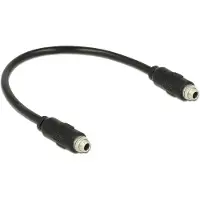 DeLOCK Cable Stereo Jack 3.5 mm female panel-mount, 25 cm.