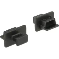 DeLOCK – Dust Cover for USB 2.0 Type Mini-B female with grip 10 pieces black (64011)